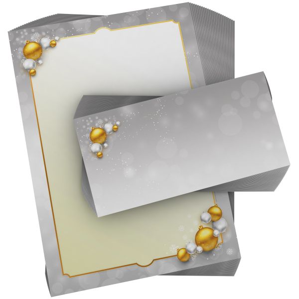 Stimmungsvolles Weihnachtsbriefpapier Weihnachtlicher Rahmen für geschäftliche Grüße und Firmen