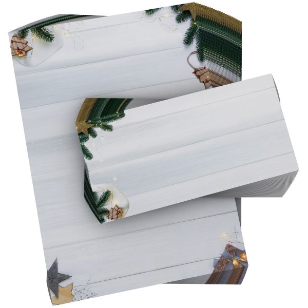Atmospheric Christmas Mood Christmas stationery for corporate holiday mailings