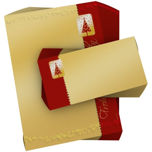 Atmospheric Merry Christmas Christmas stationery for corporate holiday mailings