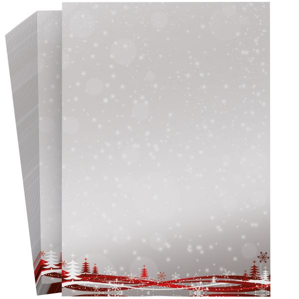 Festliches Weihnachtsbriefpapier Fest der Liebe für private Weihnachtsgrüße