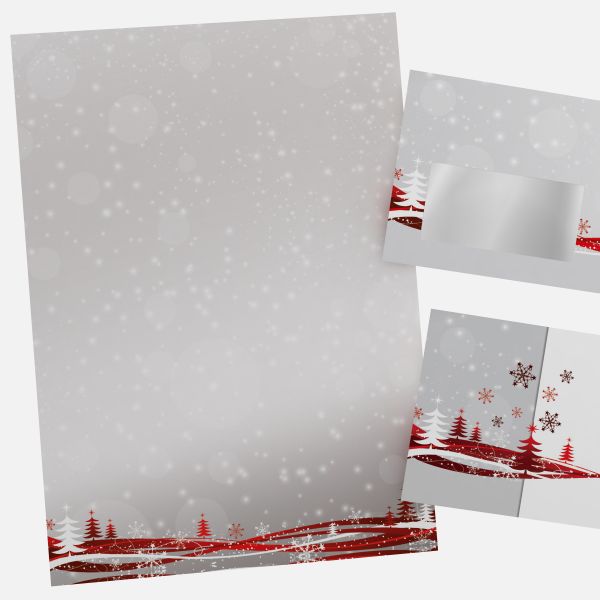 Festliches Weihnachtsbriefpapier mit Motiv Fest der Liebe in DIN A4