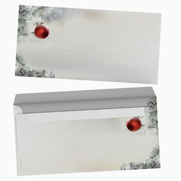 Weihnachtsbriefpapier Stille Nacht mit Kuverts ohne Fenster