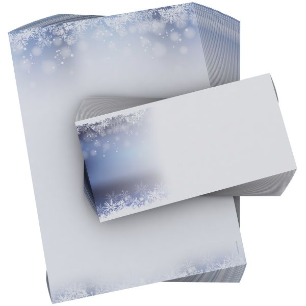 Stimmungsvolles Weihnachtsbriefpapier Wintertraum für geschäftliche Grüße und Firmen