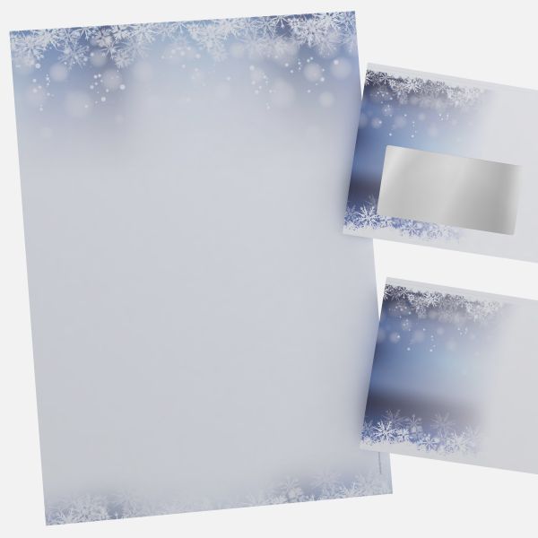 Festliches Weihnachtsbriefpapier mit Motiv Wintertraum in DIN A4