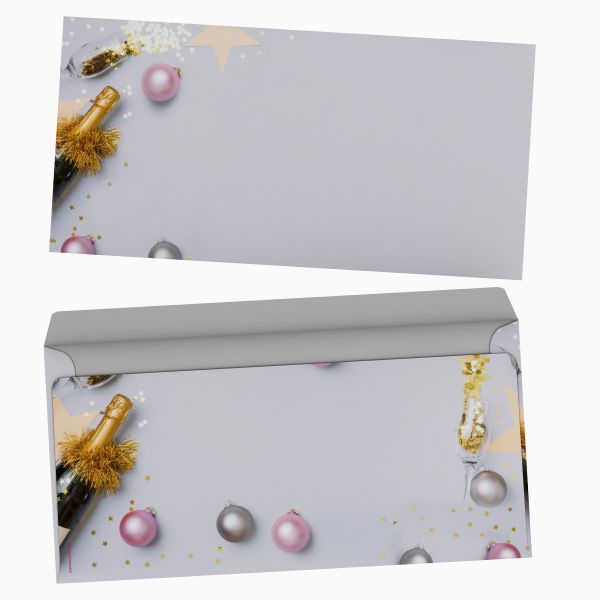 Weihnachtsbriefpapier Briefpapier Silvesterparty +++neu mit Kuverts ohne Fenster