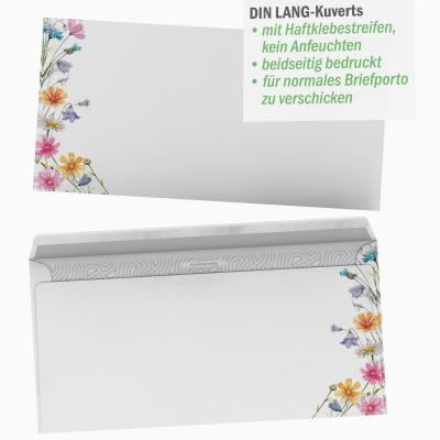 Motivpapier Blumenranken LILA Briefpapier mit Motiv