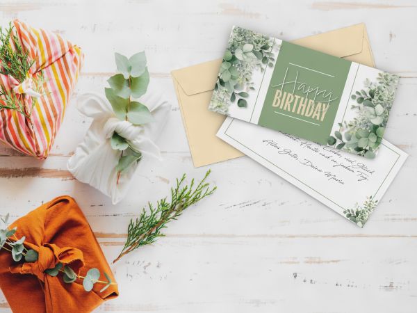 Birthday Card and envelope
