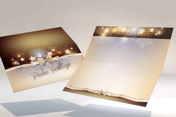 Weihnachtskarte IM DIN LANG-Format von paperandpicture.de