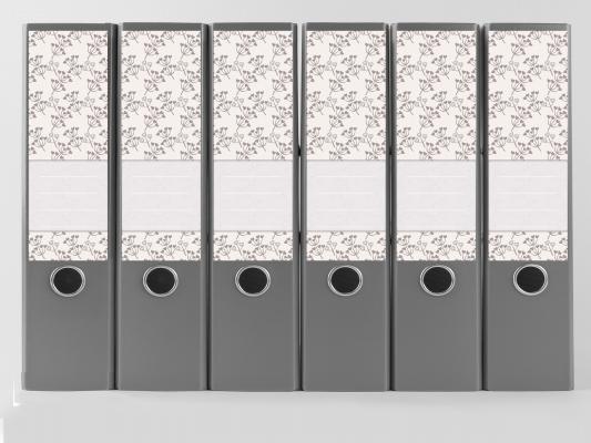 Preview: Aufkleber für Ordnerrücken 192x62 mm BEIGE – Modernes Design, beschreibbar Preview: Ordnerrücken