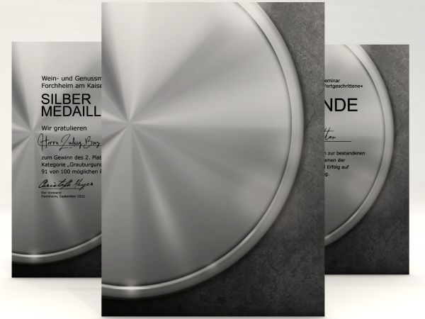 Urkundenpapier Medaille