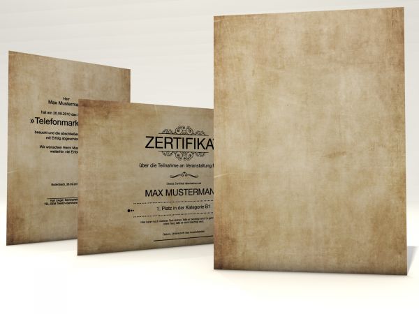 Urkundenpapier Vintage Classic