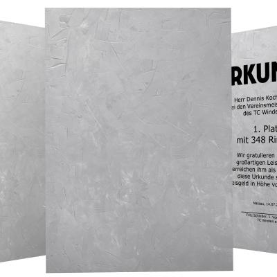 Urkundenpapier DIN A4 190 g/m² beidseitig bedruckt – Motiv Structure Grau