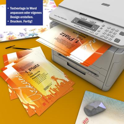 Urkundenpapier DIN A4 190 g/m² beidseitig bedruckt – Motiv Winner