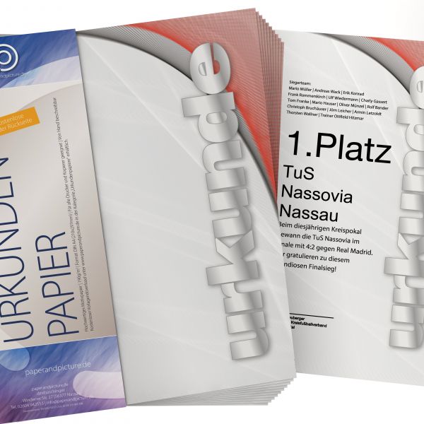 Certificate Paper Chrome