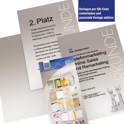 Certificate paper A4 190 gsm double-sided printed – Prestige Lines design