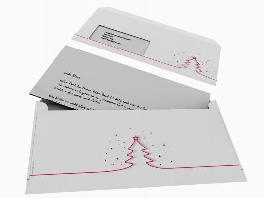 Christmas Stationery Little Red Christmastree