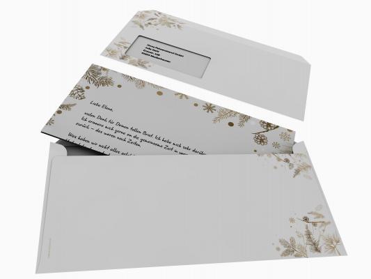 Weihnachtsbriefpapier mit Motiv Adventskerzen Briefpapier mit Motiv