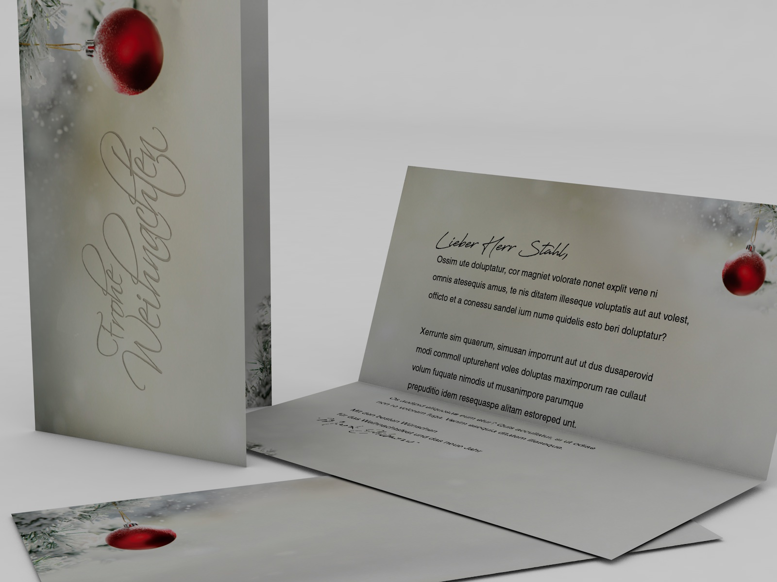 Weihnachtskarten-Set 'Stille Nacht' – 10 Karten Mit Umschlägen, DIY-Weihnachtsgrüße Einfach Selbst Gestalten