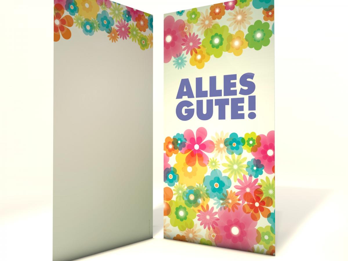 Geburtstagskarte mit passendem Kuvert