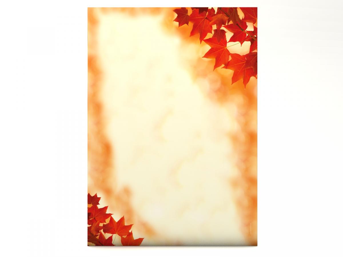 Stationery Red Maple Leaves Writing paper