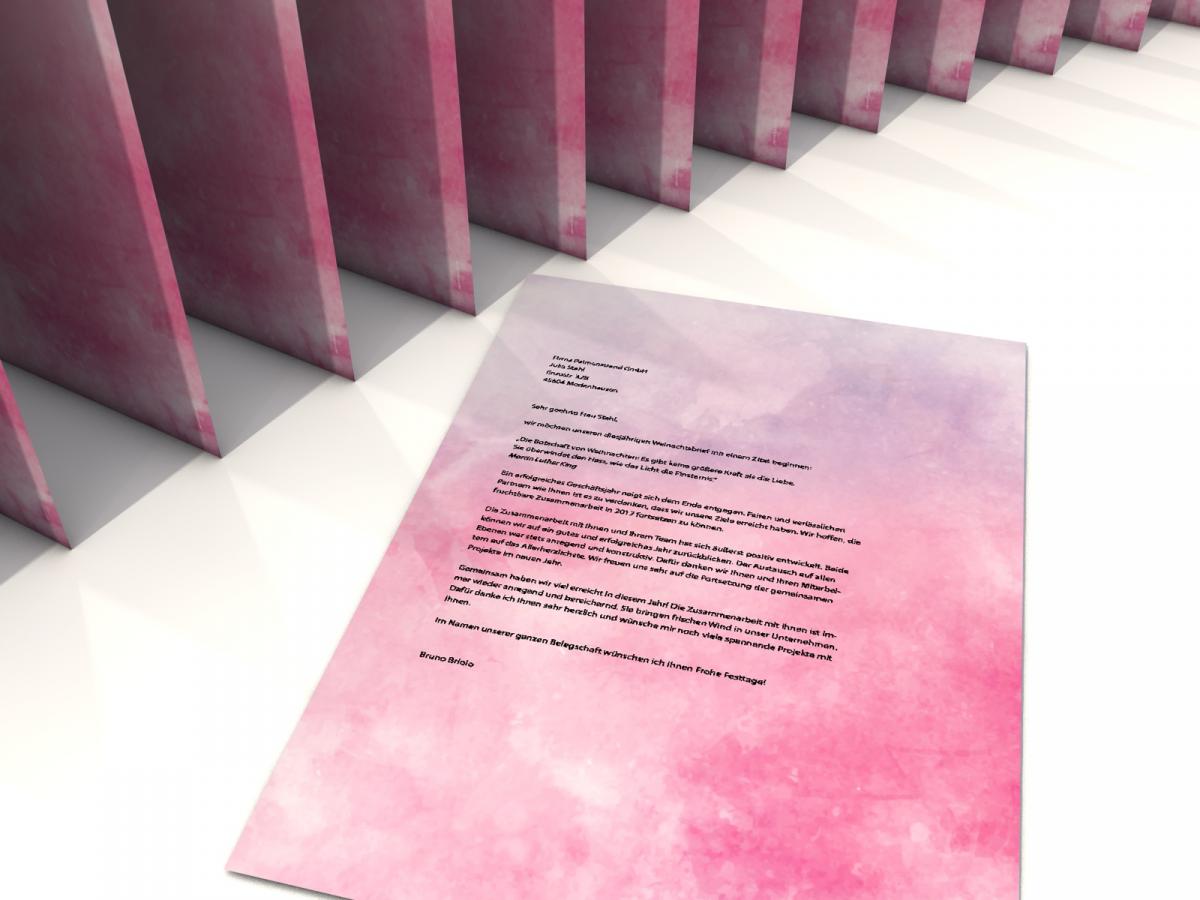Motivpapier AQUA Berry Briefpapier mit Motiv