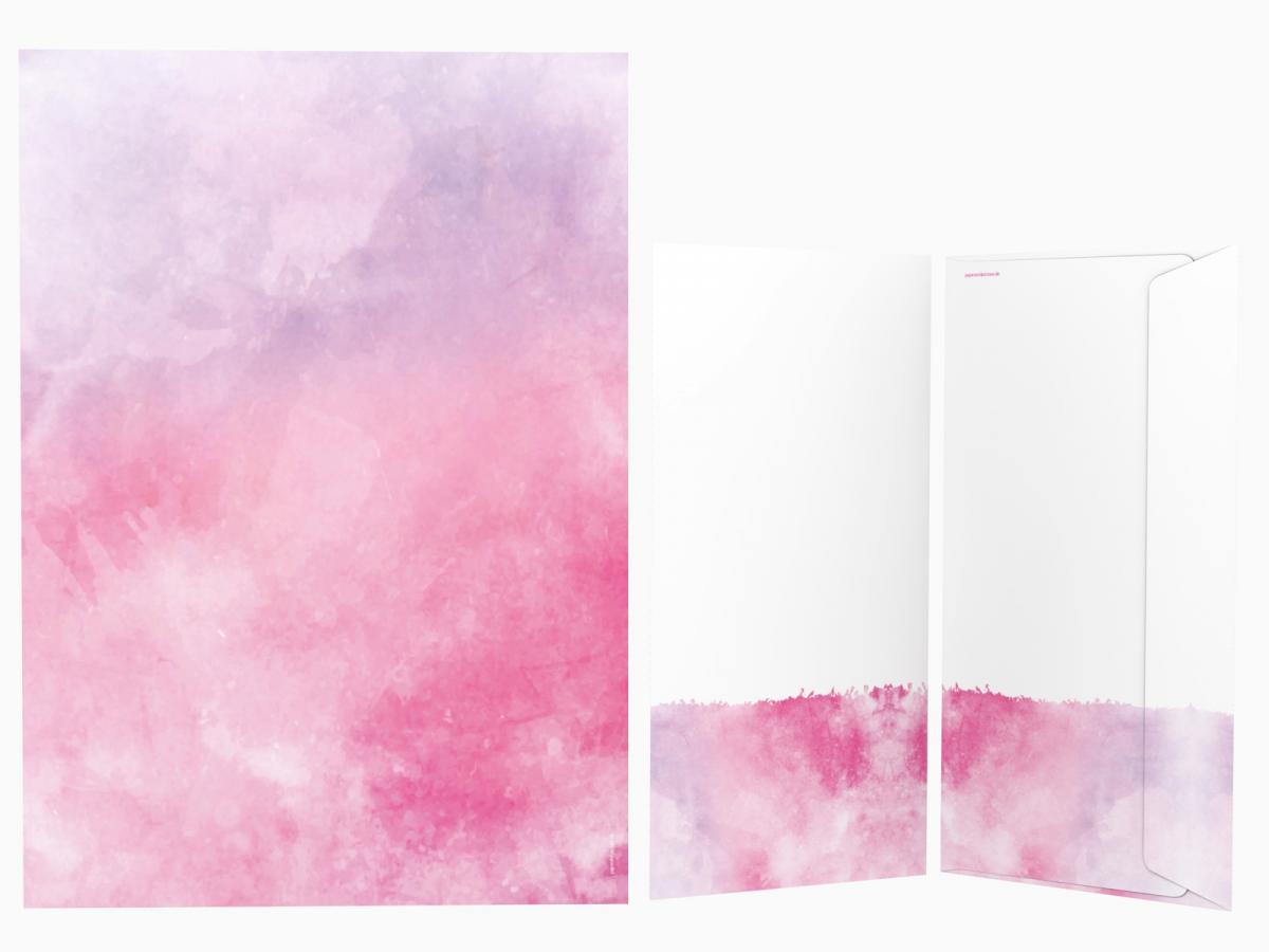 Motivpapier AQUA Berry Briefpapier mit Motiv