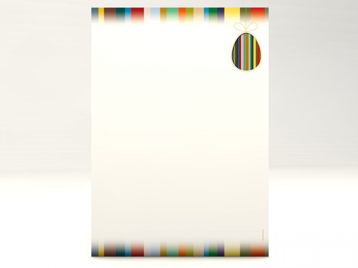 Stationery Colourful Easter Eggs Writing paper