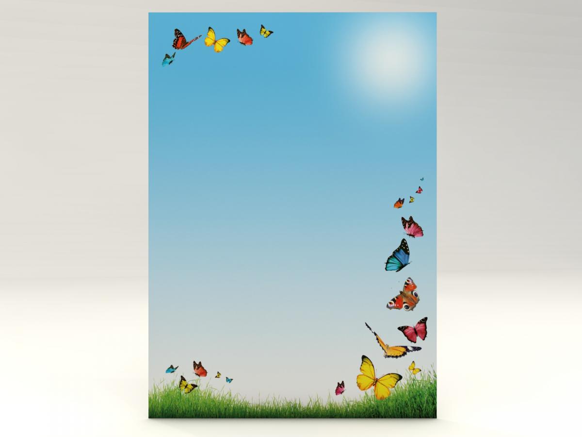 Stationery Yellow Butterflies Writing paper