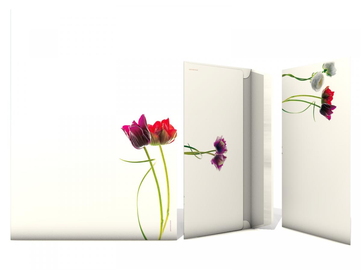 Stationery Flowers on White - Motiv A Writing paper