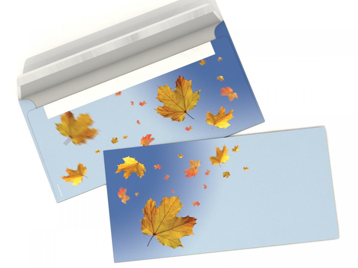 Motivpapier Fallende Blätter Briefpapier mit Motiv