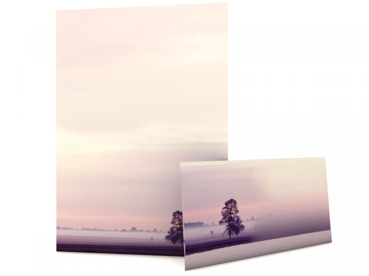 Motivpapier Morgendliche Stille Briefpapier mit Motiv