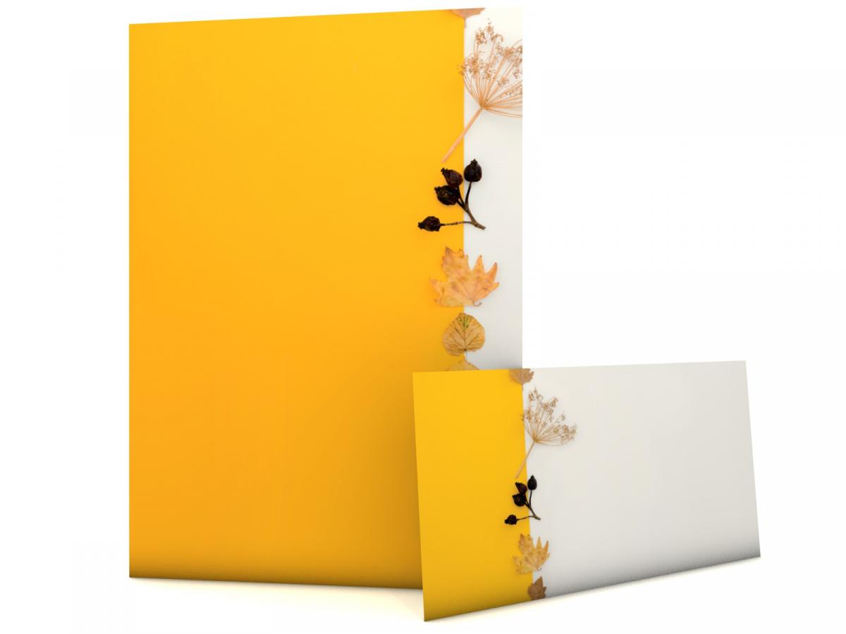 Motivpapier Herbstliches Farbenspiel Briefpapier mit Motiv