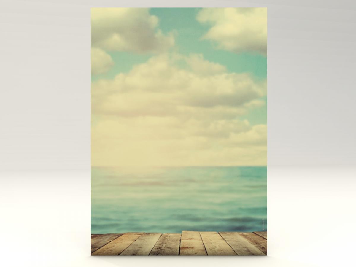 Motivpapier Ocean View Briefpapier mit Motiv