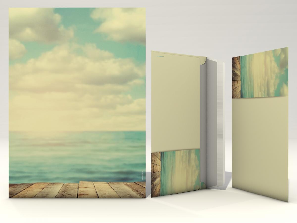 Motivpapier Ocean View Briefpapier mit Motiv