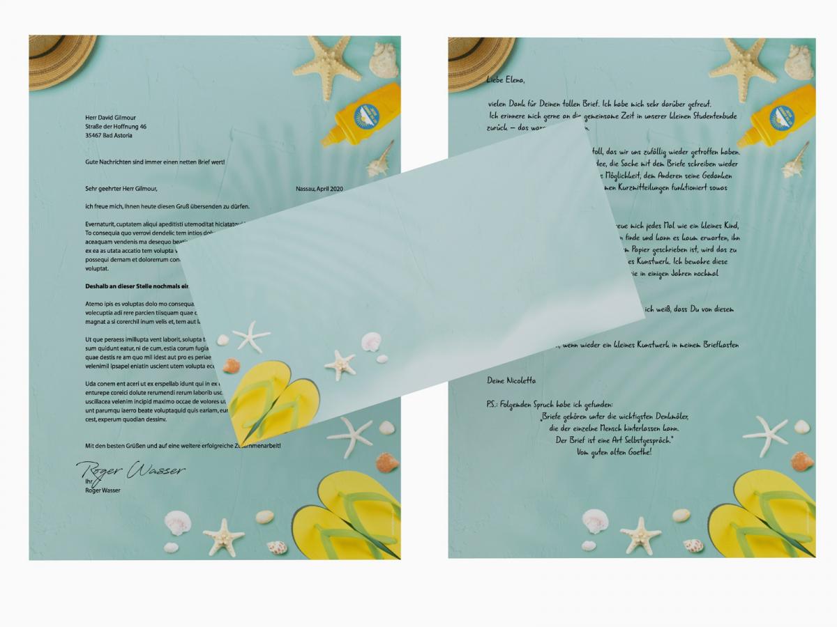 Motivpapier Sonniger Sommer