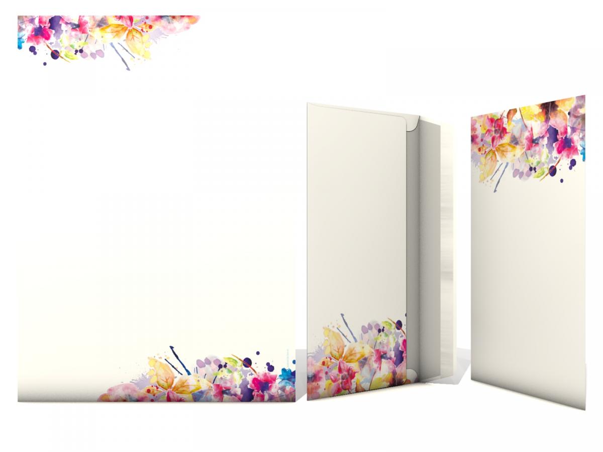 Stationery Colourful Bouquet of Flowers Writing paper