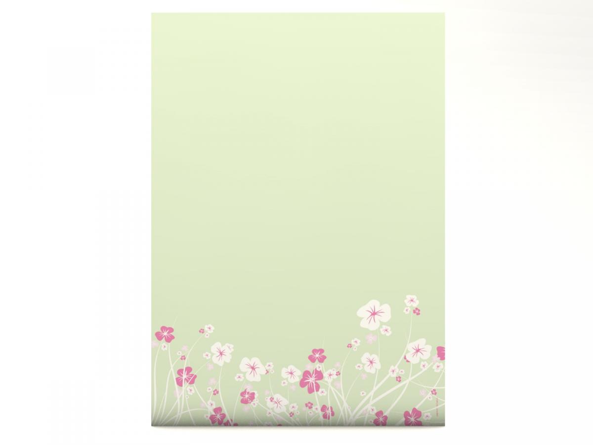 Motivpapier Blumenranken Briefpapier mit Motiv