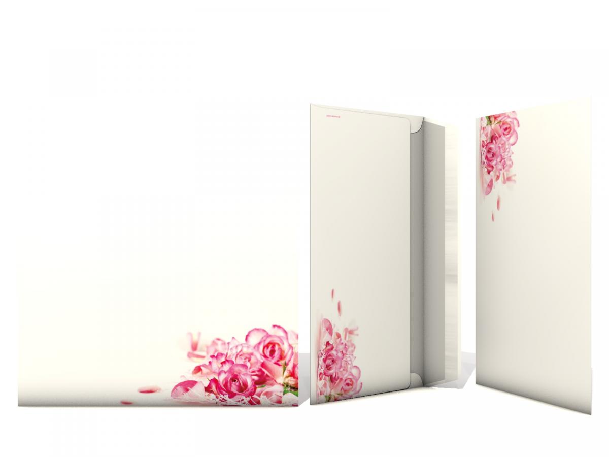 Stationery Magic Rose Petals Writing paper
