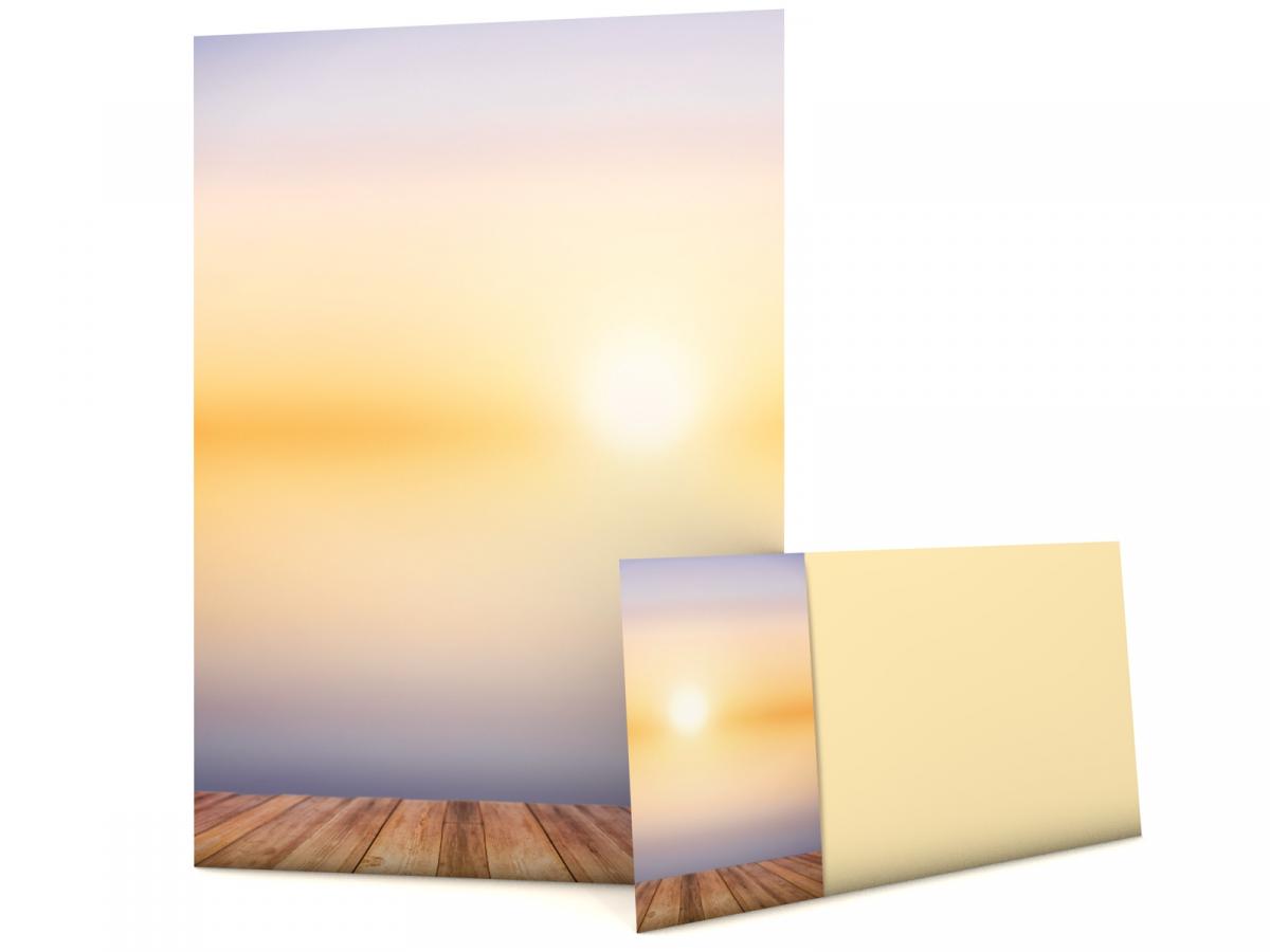 Statonery Set Sunset & Ocean View