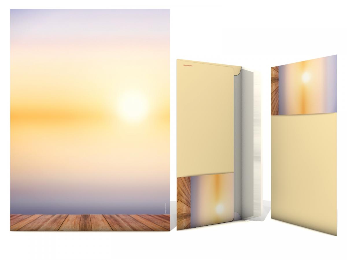 Statonery Set Sunset & Ocean View