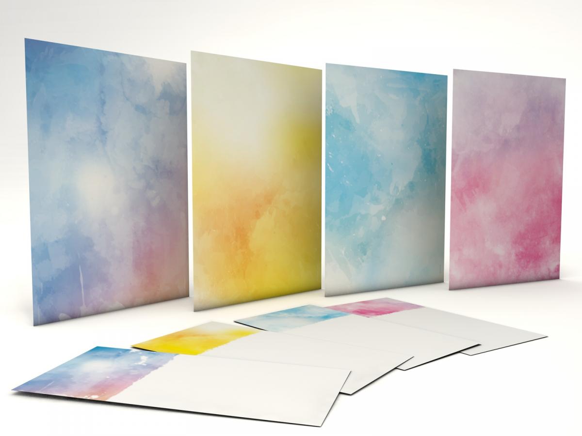Briefpapier-SET AQUA 80-teilig