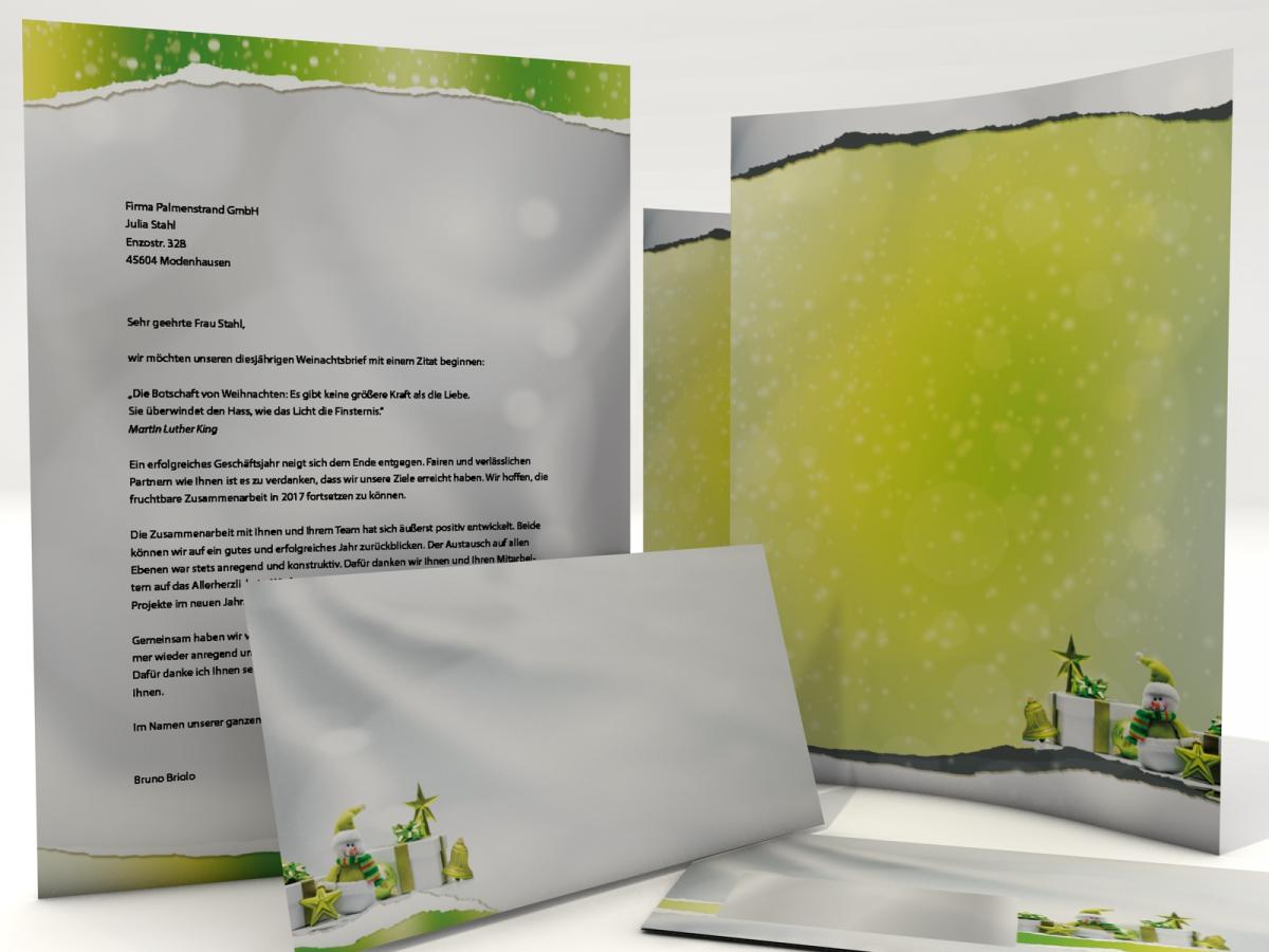Christmas Stationery Alle Jahre wieder Writing paper