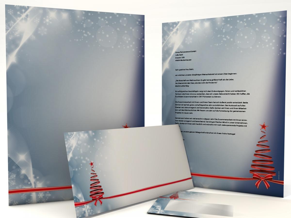 Weihnachtsbriefpapier Christmas Tree Briefpapier mit Motiv
