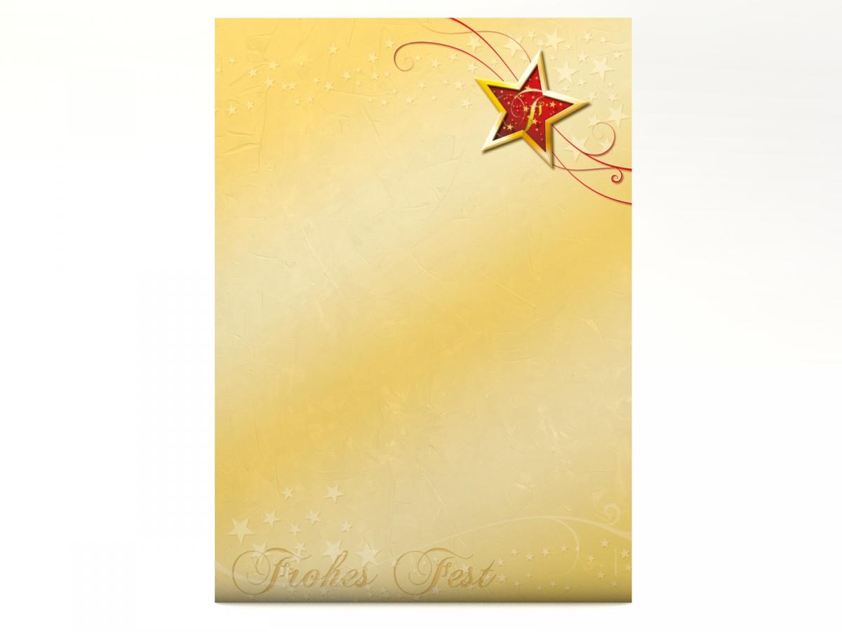 Weihnachtsbriefpapier Frohes Fest Briefpapier mit Motiv