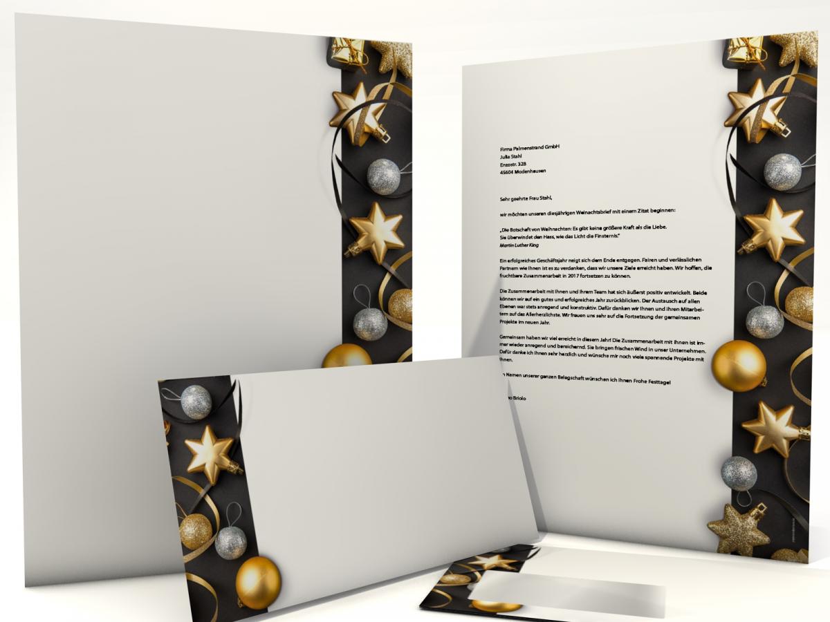 Christmas Stationery Geschenke Blau Writing paper