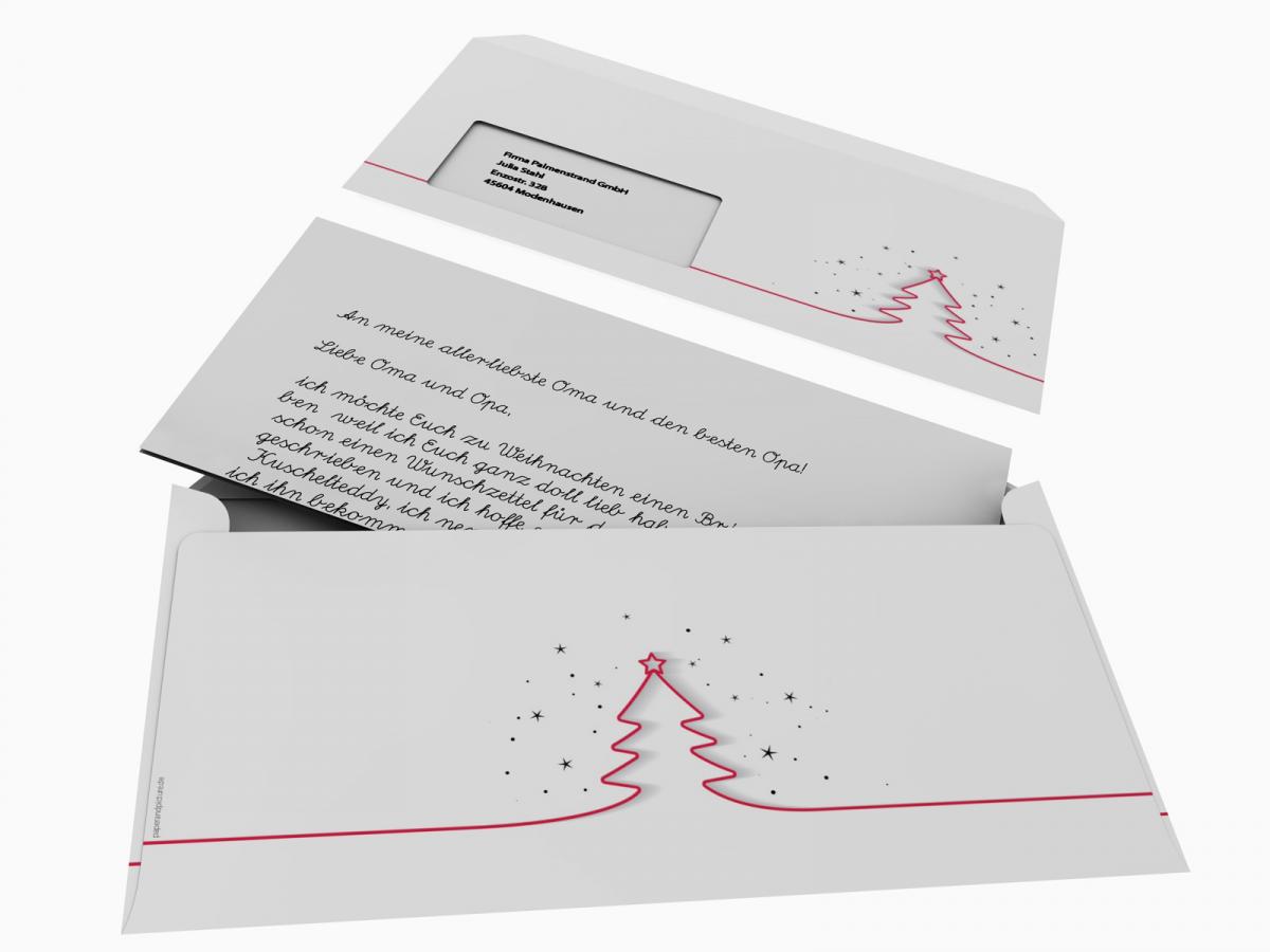 Weihnachtspapier Internationale Weihnachtsgrüße Briefpapier mit Motiv