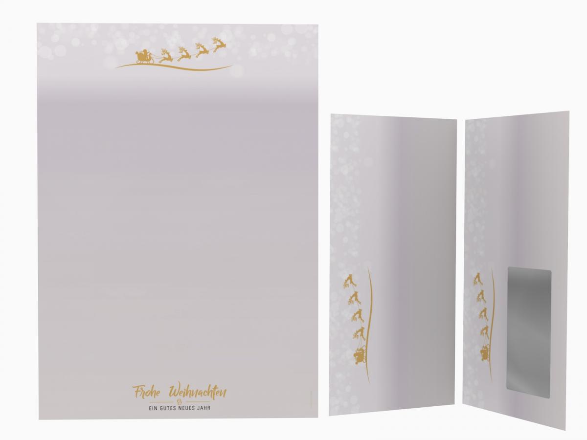 Weihnachtsbriefpapier Geschenke Rot Briefpapier mit Motiv