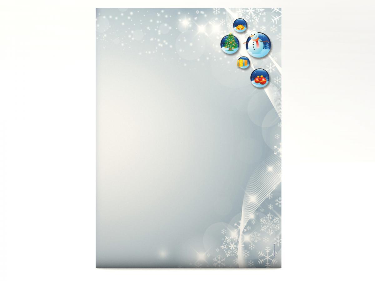 Christmas Stationery Christmas Baubles Writing paper