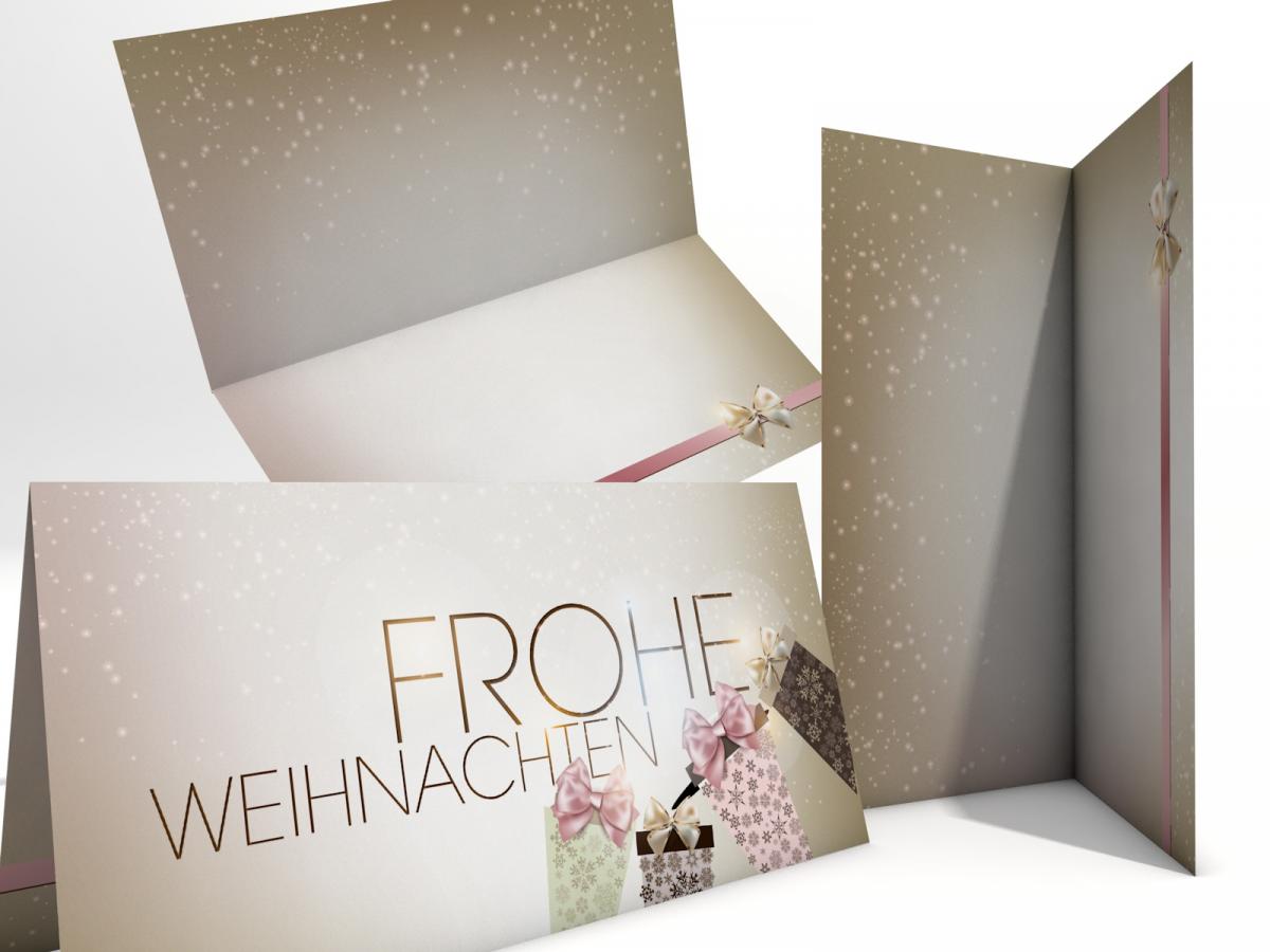 Weihnachtskarte IM DIN LANG-Format von paperandpicture.de