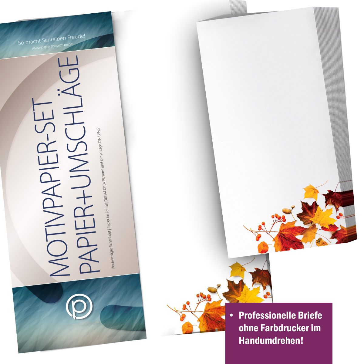 Personalised address labels in the Autumn Leaves design